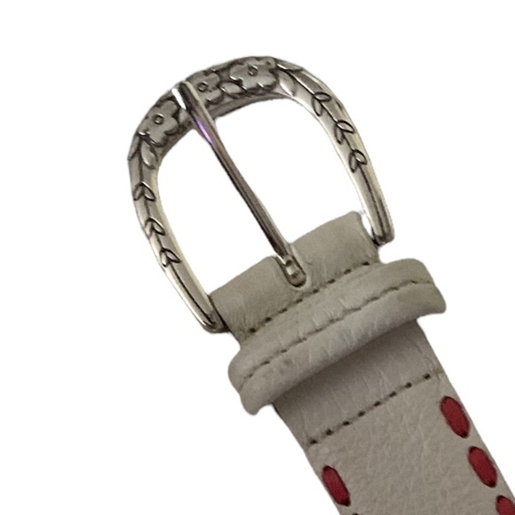 Brighton belt White with Colored Threads Size 36 - Picture 6 of 8
